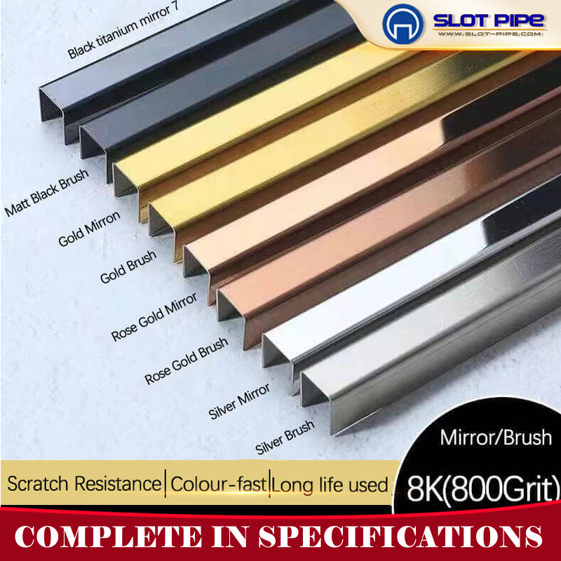 PVD colour stainless steel U Profile U channel for glass handrail