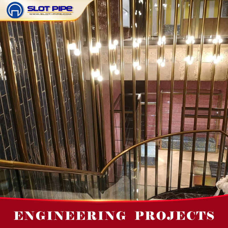 PVD Color Round Tubes for Restaurant club Projects
